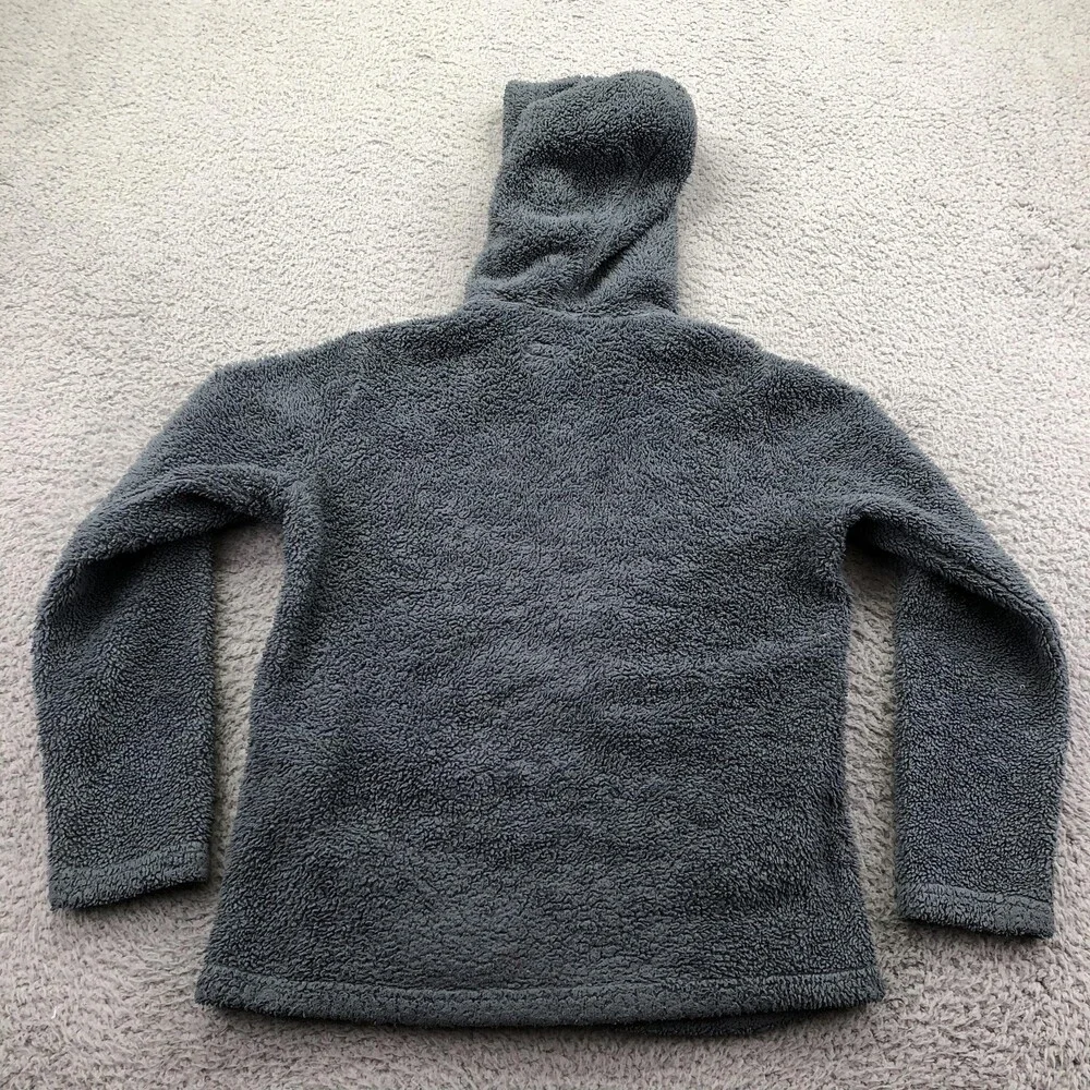 Patagonia Jacket Youth Large 12 Gray Fleece Hooded Full Zip Outdoor Los Gatos